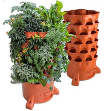 Load image into Gallery viewer, Garden Grow Tower 2 New Sandstone Color With Premium Caster Wheels Combo Kit