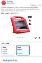 Load image into Gallery viewer, Solar Electric Fence Protector