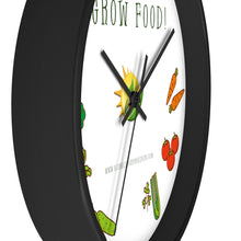 Load image into Gallery viewer, Time To Grow Food - Wall clock