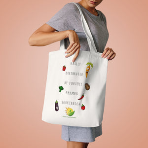 "Easily Distracted" Large Cotton Tote Bag