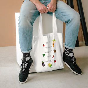 "Easily Distracted" Large Cotton Tote Bag