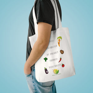 "Easily Distracted" Large Cotton Tote Bag