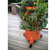 Load image into Gallery viewer, Garden Grow Tower 2 Terra Cotta With Premium Caster Wheels Combo Kit