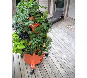 Garden Grow Tower With Caster Wheels - This Is What You Get With The Combo Kit