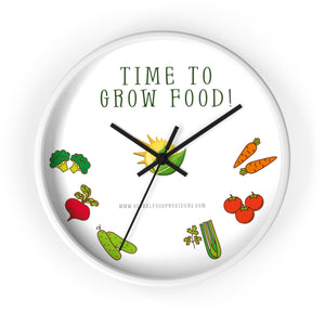 Time To Grow Food - Wall clock