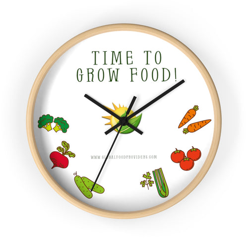 Time To Grow Food - Wall clock
